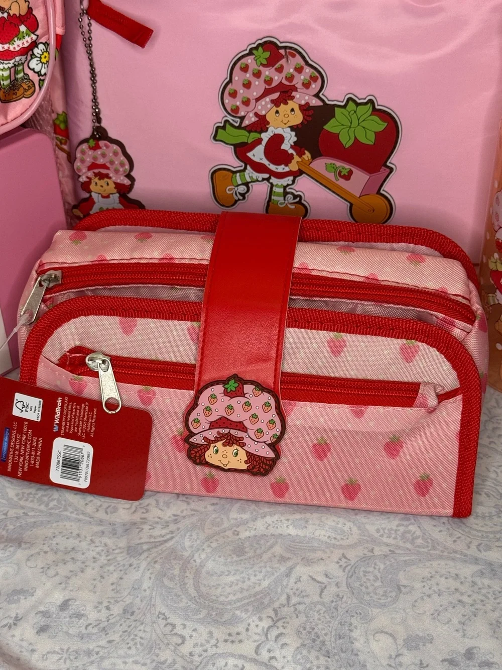 Strawberry Shortcake Backpack, Lunch bag, bento box, supply case, 30 oz bottle